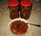 Dulceata de pere,mere,stafide si migdale,Octombrie 2012