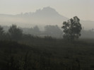Cetatea Rupea in ceata