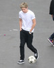Niall Horan One Direction Playing Soccer CBS otXXCWGuAetl