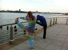 dara and minzy jogging