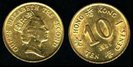 10 centi, Hong KOng , Elisabeta II, 1987,209