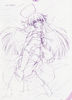 yande.re 193672 amamiya_yuuko breasts ef_~a_fairytale_of_the_two~ monochrome nanao_naru nipples pant