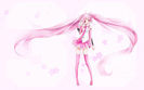 Konachan.com - 155935 flowers haruyo_(imokenp) hatsune_miku jpeg_artifacts long_hair pink_eyes pink_