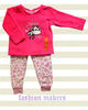 Pijama pentru fetite puf. roz(d)