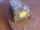Budinca de fasole verde cu umplutura de ou