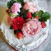 tort cu trandafiri Abraham Darby