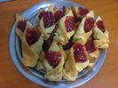 Cornulete cu gem de capsuni