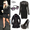 demi-lovato-black-lace-dress-outfit
