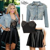 demi-lovato-studded-denim-jacket