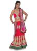 dark-pink-velvet-and-net-lehenga-choli-with-embroidered-florals-and-leaf-motifs