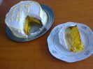 Tort de mere - cu budinca de vanilie si frisca