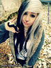 verena_schizophrenia_scene_girl_blue_white_hair_haare_moustache_meme_smiley_shop