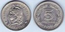 5 centavos, 1959, 825