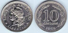 10 centavos, 1958, 826