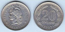 20 centavos, 1960, 827