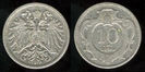 10 heller, Austria, 1895, Franz Joseph I, 506