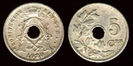 5 centimes, 1921, Albert I, 1921, 306