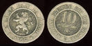 10 centi, Belgia, Leopold I, 1861,59