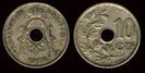 10 centimes, Belgia, Albert I (1909-1934),1927,232