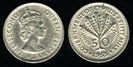 50 mils, Cipru, Elisabeta II, 1955, 39