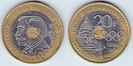 20 franci, 1994, Pierre de Coubertin, 837