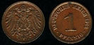 1 pfennig, Germania Imperiala, 1896, 50