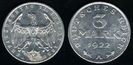 3 mark, Germania, Aniv. Constitutiei de la Weimar, 1922, 53