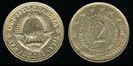 2 dinara, 1980, Iugoslavia, 563