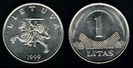 1 litas, Lituania, 1999, 521
