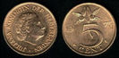 5 cent, Olanda, Juliana Koningen, 1950,236