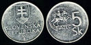 5 korun, Slovacia, 1993, 131