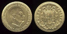 1 peseta, Spania, Francisco Franco, 1966, 65