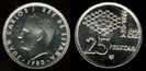25 pesetas, Cupa Mondiala de Fotbal '82, 1980, 376