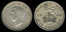 1 shilling, 1947, George VI, English crest