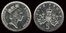5 pence, Anglia, 1988
