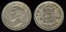 6 pence, 1947, Georgius Rex Imperator, 275