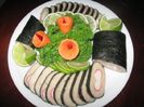 rulada de peste cu surimi si foi nori