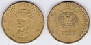 1 peso, 1992, Duarte pe bust, 717