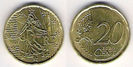 20 euro centi, Franta, 2008, 20.4