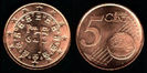 5 euro centi, Portugalia, 2004, 5.4