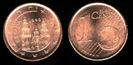 1 euro cent, Spania, 2008, 1.5