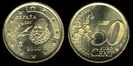 50 euro centi, Spania, 2000, 50.2