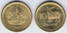 10 lisente, 1998, Lesotho