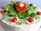 tort de pui cu crema de branza