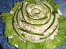 salata cu ciuperci,carne de pui si oua