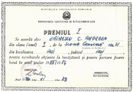 Andreea Zainescu, prima ei diploma