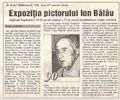 Despre unchiul sotiei, pictorul Ion Balau