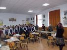 colegi și elevi de la trei școli sărbătorind UNIREA