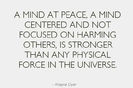 A mind of peace...