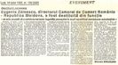 Puci la Camera de Comert cu Basarabia